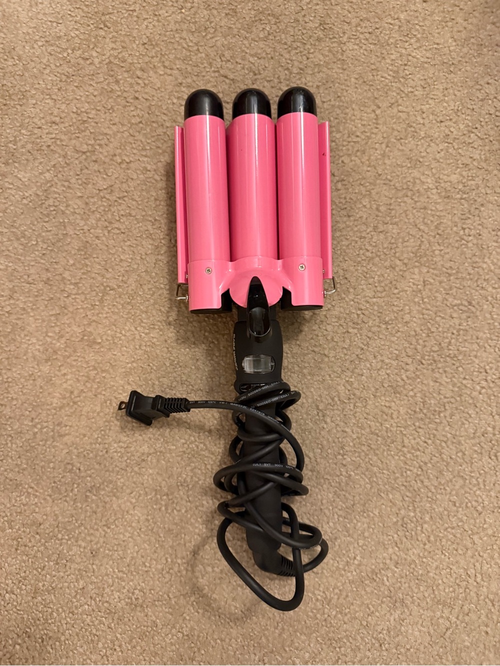 Babe Waves Triple Barrel - Pink Hair Styling Tool